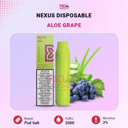 Pod Salt Nexus 2000 Puffs Aloe Grape