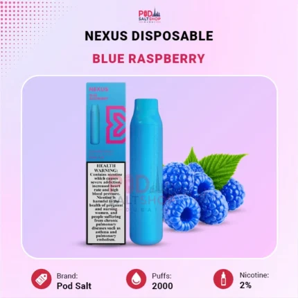 Pod Salt Nexus 2000 Puffs Blue Raspberry