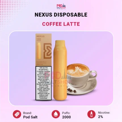 Pod Salt Nexus 2000 Puffs Caffe Latte