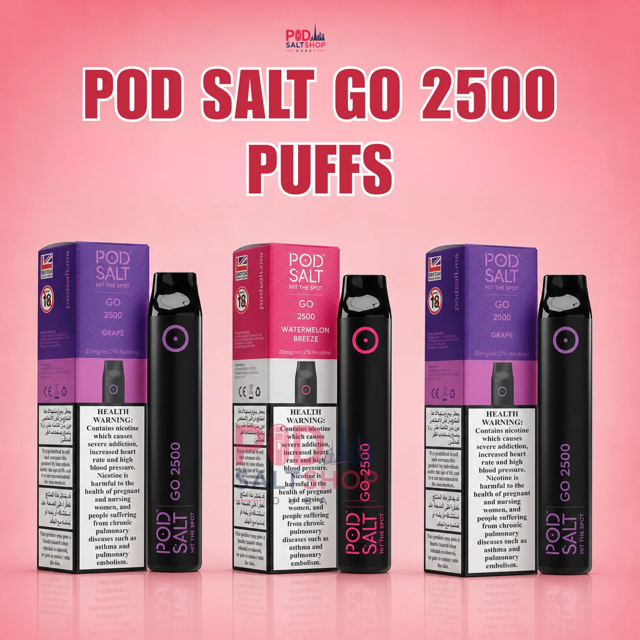 Pod Salt Go 2500 Puffs
