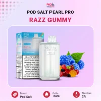 Pod Salt Pearl Pro Blue Razz Gummy 10000 Puffs 20mg Disposable