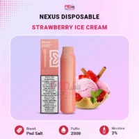 Pod Salt Nexus 2000 Puffs Strawberry Ice Cream