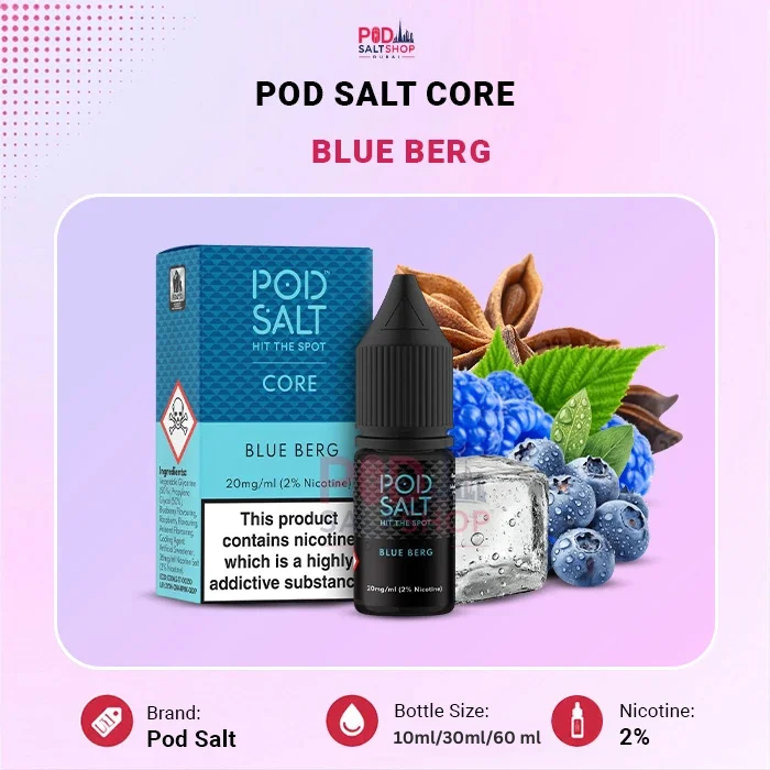 Pod Salt Core Blue Berg 20 mg/ml Salt Nic E-Liquid