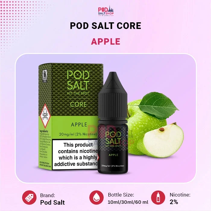 Pod Salt Core Apple 20 mg/ml Salt Nic E-Liquid