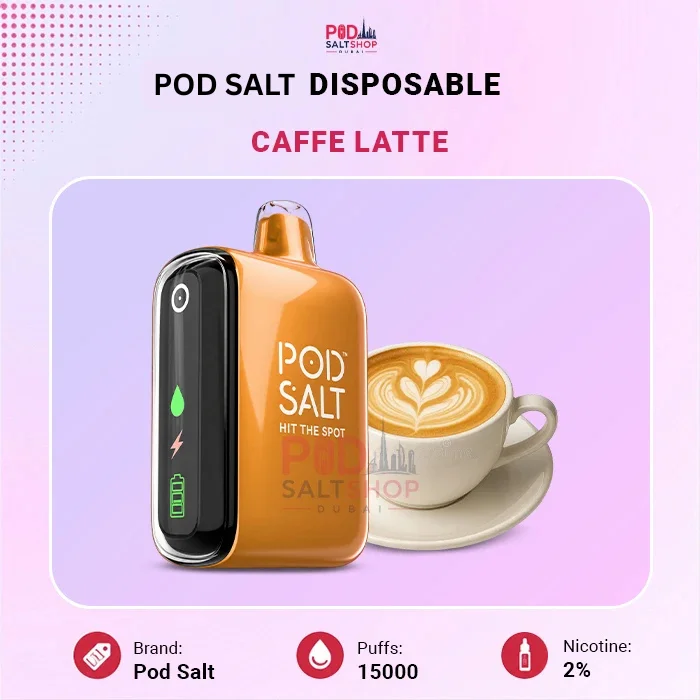 Pod Salt Caffe Latte 15000 Puffs Disposable