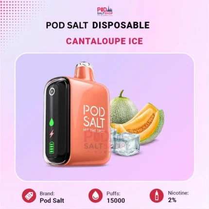 Pod Salt Cantaloupe Ice 15000 Puffs Disposable
