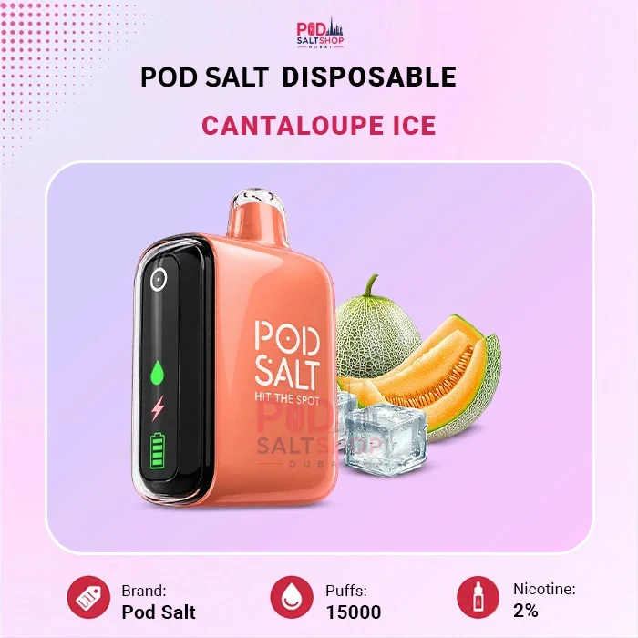 Pod Salt Cantaloupe Ice 15000 Puffs Disposable