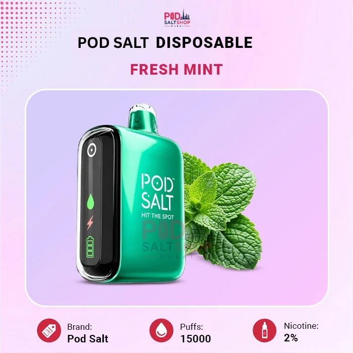 Pod Salt Fresh Mint 15000 Puffs Disposable