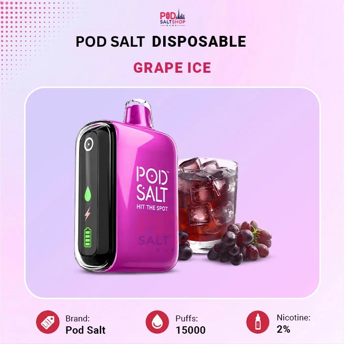 Pod Salt Grape Ice 15000 Puffs Disposable