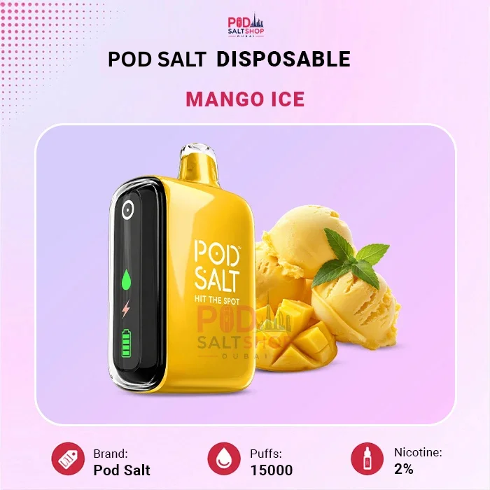 Pod Salt Mango Ice 15000 Puffs Disposable
