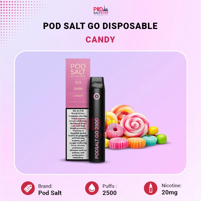 Pod Salt Go Candy 2500 Puffs Disposable Vape