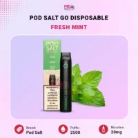 Pod Salt Go Fresh Mint 2500 Puffs Disposable Vape
