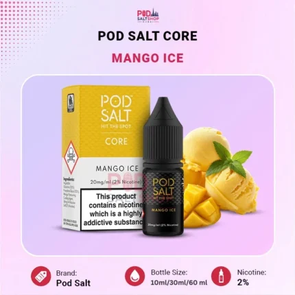 Pod Salt Core Mango Ice-20 mg Salt Nic E-Liquid