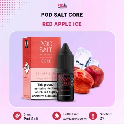 Pod Salt Core Red Apple Ice 20 mg/ml Salt Nic E-Liquid