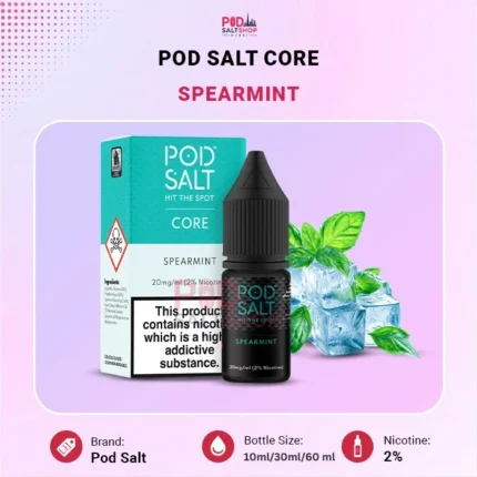 Pod Salt Core Spearmint-20 mg Salt Nic E-Liquid