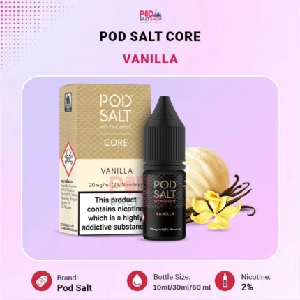 Pod Salt Core Vanilla-20 mg Salt Nic E-Liquid