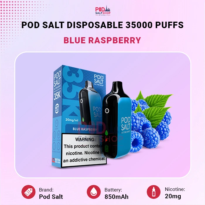 Pod Salt 35000 Puffs Blue Raspberry